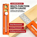 Arenzza multifunctional marking level ruler with measuring scales and built-in spirit level for precise measurements and leveling.