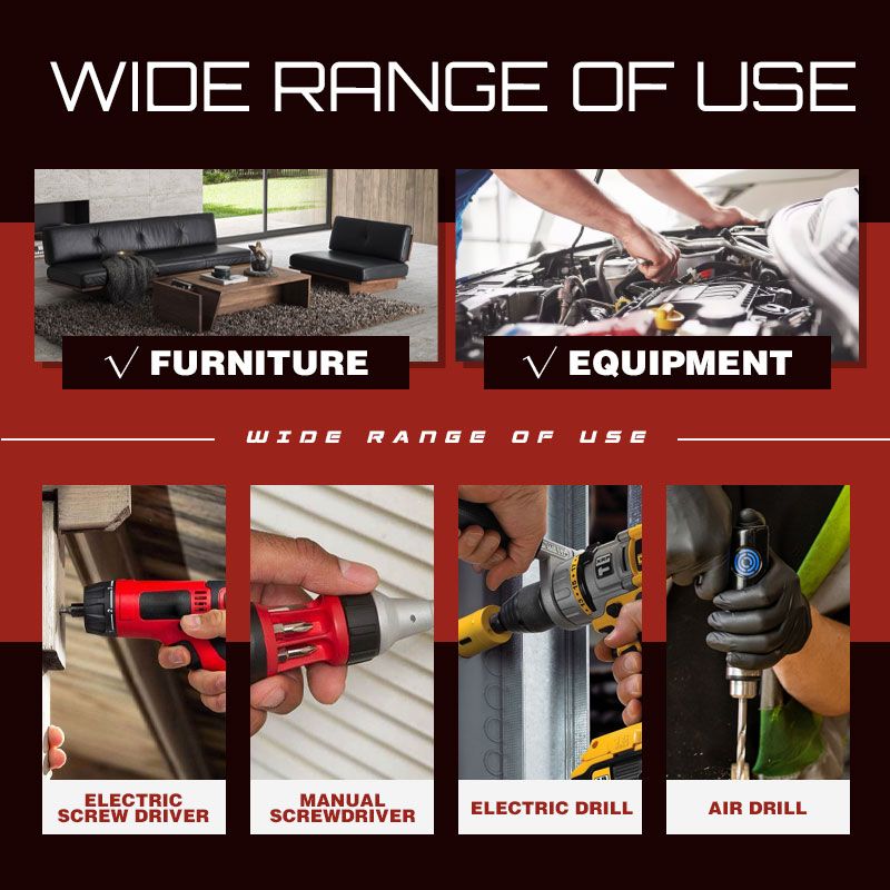 Set of 5 Arenzza magnetic hexagon nut driver bits for tools and garden use, showing various sizes and magnetic tips.