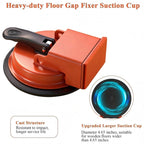 Arenzza heavy-duty floor gap fixer with strong suction cup for easy floor repairs, shown on a hardwood floor.