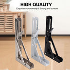 Arenzza Instant Fold Multi-Use Bracket for kitchen or study, showcasing its sturdy, space-saving design and easy fold feature.