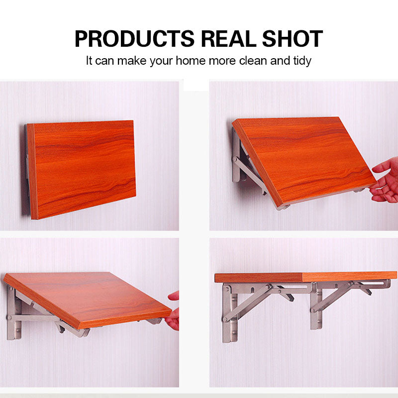 Arenzza instant fold multi-use bracket for tools and garden, space-saving sturdy organizer for kitchen or study decluttering.