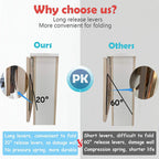 Arenzza instant fold multi-use bracket for kitchen or study, featuring sturdy, space-saving design with metal construction and secure locking.