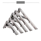 Arenzza Instant Fold Multi-Use Bracket for kitchen and study organization, showcasing its sturdy, space-saving design and versatile use.
