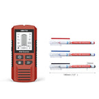 Arenzza multifunctional handheld metal and wall detector tool with digital display, used for finding metal objects behind walls.