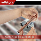 Arenzza 3-piece ratcheting tubing cutter set with metal handles and sharp blades for precise pipe cutting in tools and garden work.