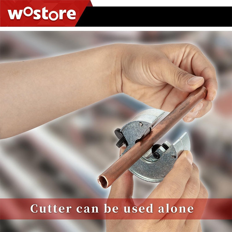 Arenzza 3-piece ratcheting tubing cutter set with metal handles and sharp blades for precise pipe cutting in tools and garden work.