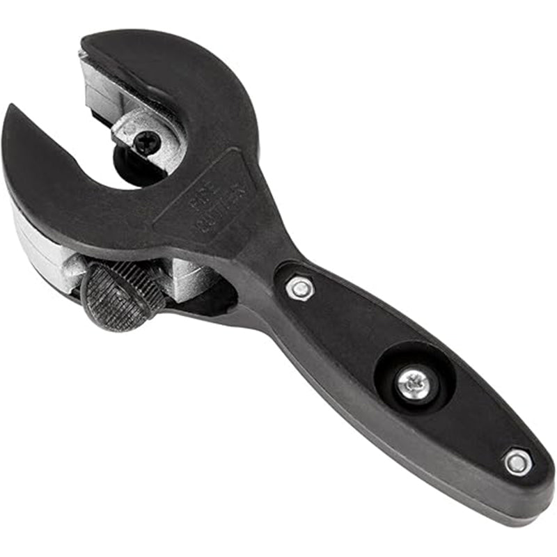 Arenzza 3-piece ratcheting tubing cutter set with metal handles and blades, ideal for plumbing and home repair tasks.