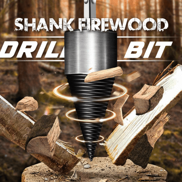 Arenzza drill set for firewood prep, featuring durable tools and drill bits designed for quick log processing in tools and garden projects.