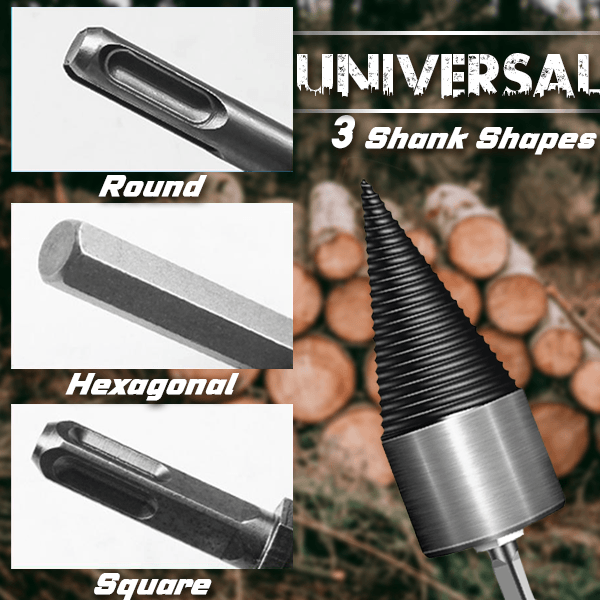 Arenzza professional drill set for firewood prep, featuring durable drill bits and tools for efficient log cutting and splitting.