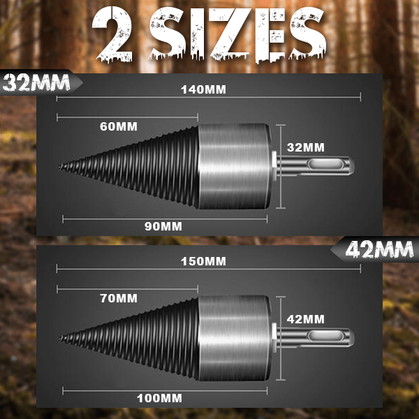 Arenzza professional drill set for firewood prep, featuring durable tools for quick and efficient log processing in tools and garden work.