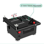 Arenzza multi-functional mini precision table saw with adjustable blade and safety features, ideal for detailed woodworking projects.