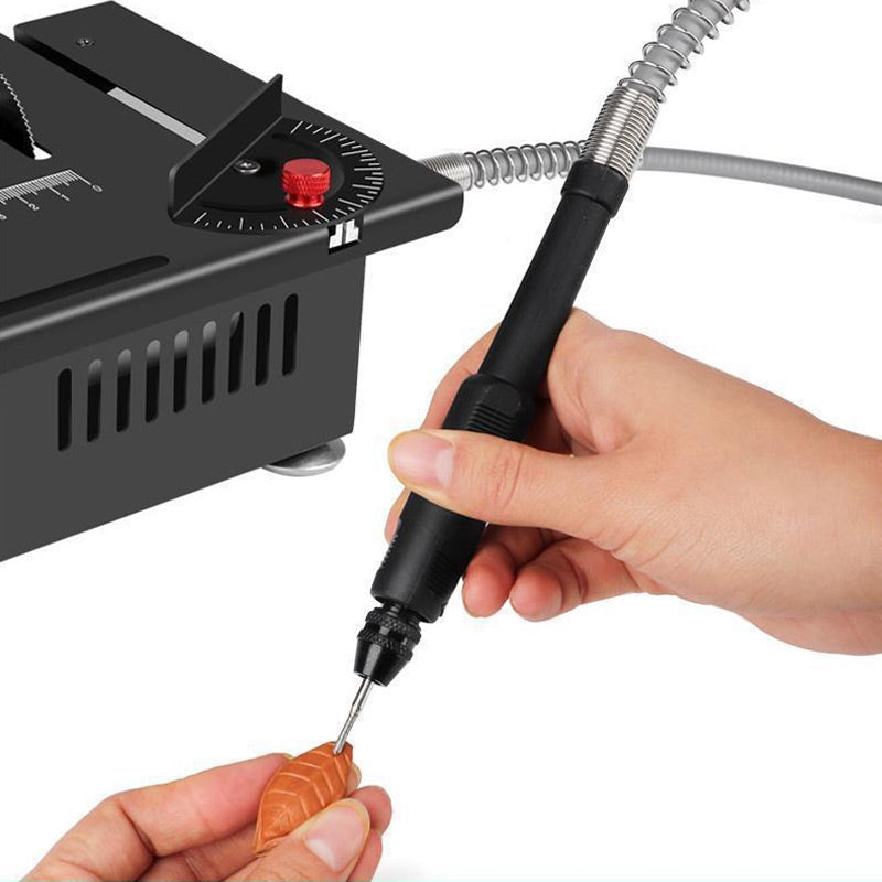 Arenzza multi-functional mini precision table saw for tools and garden, featuring a compact design with adjustable blade and safety features.