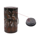 Arenzza hanging solar shadow lantern with hollow design, outdoor garden tool, glowing decorative light for outdoor spaces.