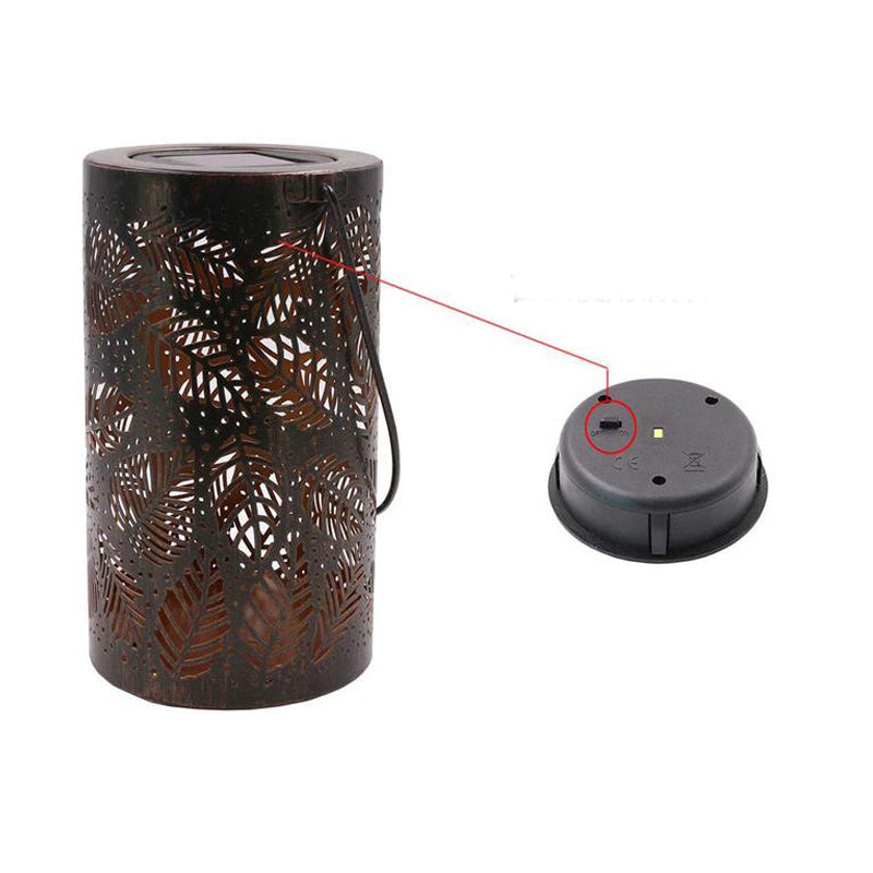 Arenzza hanging solar shadow lantern with hollow design, outdoor garden tool, glowing decorative light for outdoor spaces.