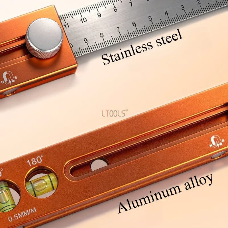Arenzza multifunctional marking level ruler tool with measuring and leveling features, ideal for construction and DIY projects.
