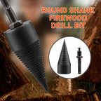 Arenzza firewood drill bit with hex shank, suitable for tools and garden use, shown in a close-up image of the drill bit.