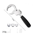 Arenzza double-headed adjustable universal key tool, versatile for locks and fittings, with a sturdy metal design suitable for tools and garden use.