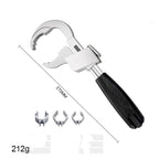 Arenzza double-headed adjustable universal key tool, versatile for locks and fittings, with a sturdy metal design suitable for tools and garden use.