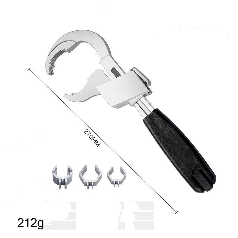 Arenzza double-headed adjustable universal key tool, versatile for locks and fittings, with a sturdy metal design suitable for tools and garden use.