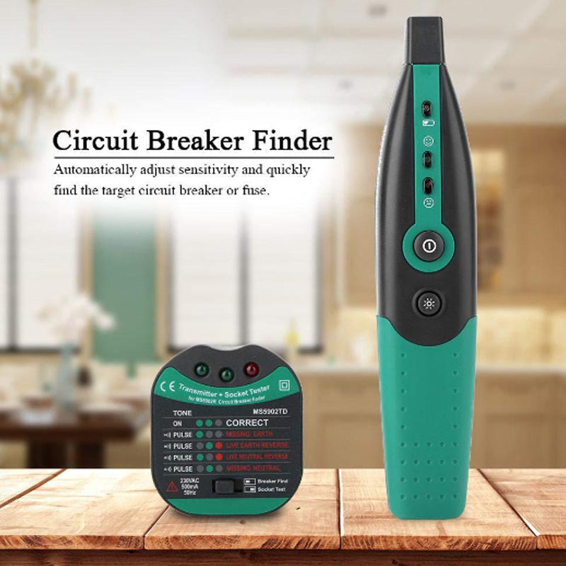 Arenzza portable automatic circuit breaker detector tool in a compact design, suitable for electrical troubleshooting and safety.