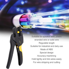 Arenzza professional electrician's wire stripping tool with ergonomic handles and stainless steel blades for precise wire removal.