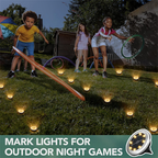 Aarenza 2-pack solar path lights in garden setting, auto dusk-to-dawn feature, durable outdoor tools and garden lighting from Arenzza.