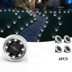 Aarenza 2-pack solar path lights for garden, auto dusk-to-dawn, black modern design, ideal for outdoor pathway illumination.
