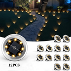 Aarenza 2-pack solar path lights for garden, featuring auto dusk-to-dawn operation and durable outdoor design.