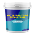 Arenzza waterproof wall repair paste in a tube, ideal for tools and garden use, shown next to a wall surface.