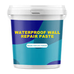 Arenzza waterproof wall repair paste in a tube, ideal for tools and garden use, shown next to a wall surface.