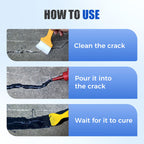 Arenzza heavy-duty concrete crack repair adhesive applied to a concrete surface for durable, professional crack fixing.
