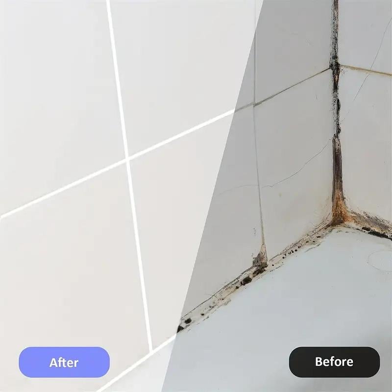 Arenzza Tile Marker Grout Pen in black, with a fine tip for precise grout marking, shown on a tiled surface.