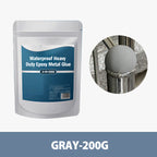 Arenzza waterproof heavy-duty epoxy metal glue tube, ideal for tools and garden projects, with a nozzle for precise application.