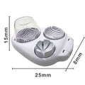 Arenzza 3-in-1 egg slicer tool with stainless steel blades for slicing eggs, vegetables, and soft foods, compact kitchen gadget.