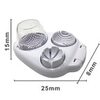 Arenzza 3-in-1 egg slicer tool with stainless steel blades for slicing eggs, vegetables, and soft foods, compact kitchen gadget.