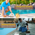 Arenzza pool skimmer socks for skimmer basket cleaning, tool for filtering debris from swimming pool skimmers.