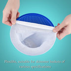 Arenzza pool skimmer socks for skimmer basket cleaning, garden tools and accessories, shown over a pool skimmer basket.