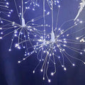 Arenzza solar fireworks light string for garden and party decor, featuring colorful LED lights on a flexible wire.