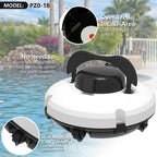 Arenzza cordless pool cleaning robot with sleek design, demonstrating smart and effortless pool cleaning in action.