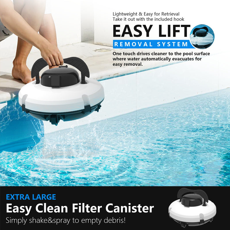 Arenzza cordless pool cleaning robot with smart, powerful design for effortless pool cleaning in tools and garden category.