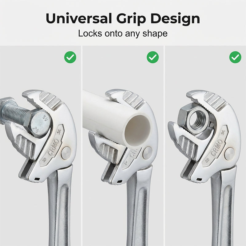 Arenzza self-adjusting multi-function wrench with high grip, ergonomic design, and durable construction, ideal for tools and garden use.