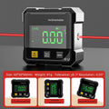 Arenzza 4-Side Magnetic Digital Angle Gauge with laser, showcasing its digital display and magnetic base for precise angle measurements.