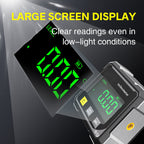 Arenzza 4-sided magnetic digital angle gauge with laser, a versatile tool for precise angle measurement in tools and garden projects.