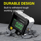 Arenzza 4-side magnetic digital angle gauge with laser tool for precise angle measurement in tools and garden applications.
