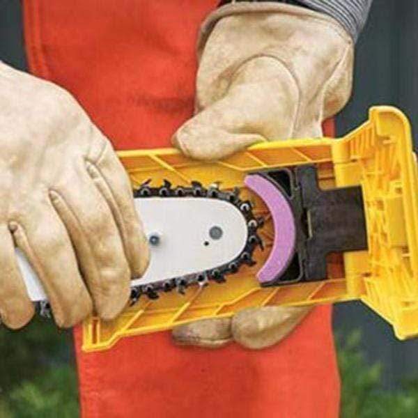 Arenzza compact chainsaw sharpener tool for fast and accurate chainsaw blade sharpening, part of Tools & Garden category.