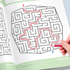 Aarenza Four-Level Progressive Maze Book set for children, colorful educational toys for kids and gifts, featuring multiple maze pages.