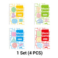 Aarenza Four-Level Progressive Maze Book Set for Kids, colorful toy books designed to develop problem-solving skills in children