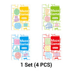 Aarenza Four-Level Progressive Maze Book Set for Kids, colorful toy books designed to develop problem-solving skills in children