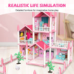 Aarenza luminous princess castle dollhouse toy for kids, featuring colorful castle design and lighting elements.