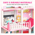Aarenza luminous princess castle dollhouse toy for kids, featuring bright colors and detailed castle design for imaginative play.